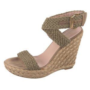 Stuart Weitzman Jute Wedge Espadrilles Size 8.5